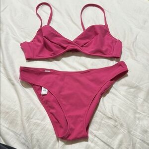 Stylish Pink Bikini Set